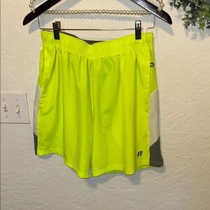 RUSSELL dri-power 360 Training Fit Yellow & Gray Underwear Athletic Shorts Sz. M